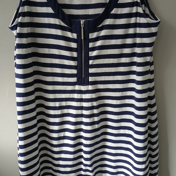 Tommy Bahama Womens‎ Size Large Striped Dress Nautical Coastal Beach Sleeveless - Picture 13 of 16